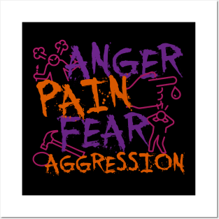 Anger Pain, Fear & Aggression Posters and Art